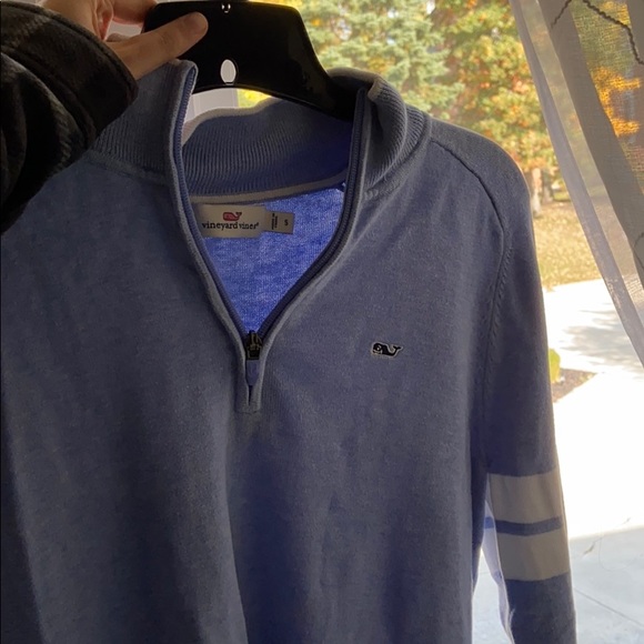Vineyard Vines Varsity Stripe Quarter Zip Sweater - Picture 2 of 7